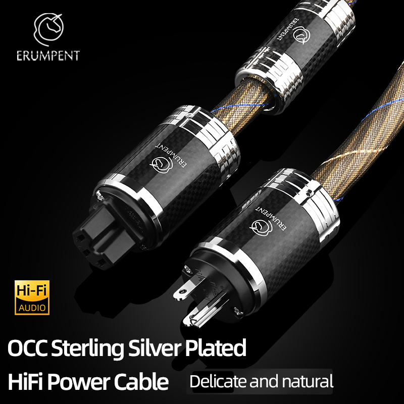 Carbon Filter Inline - Kabel zasilający HiFi Premium OCC posrebrzany