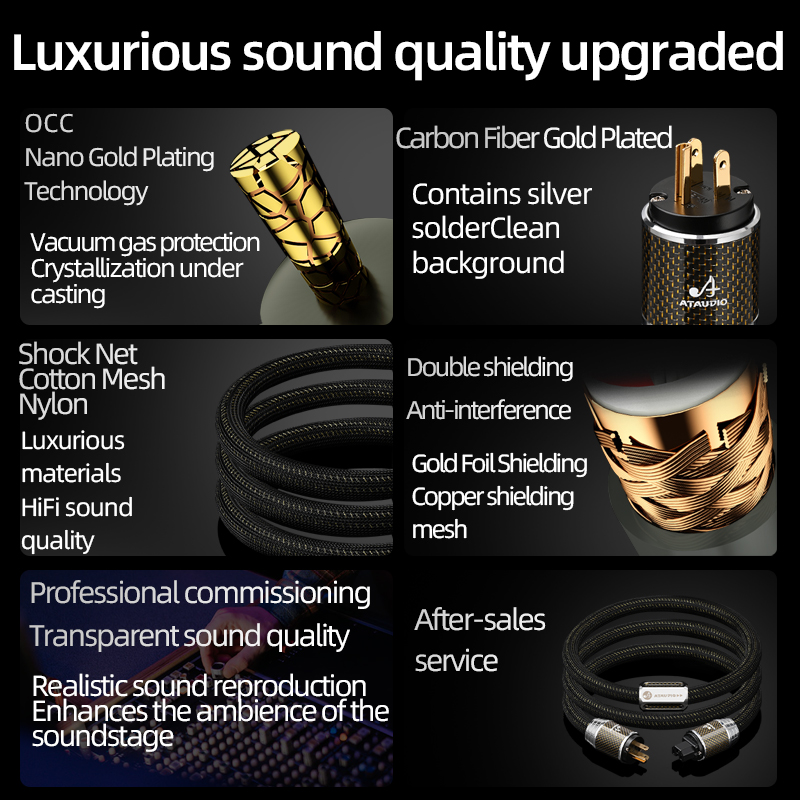 Kabel zasilający ATAUDIO HiFi  – Carbon Filter Inline recenzja i cena